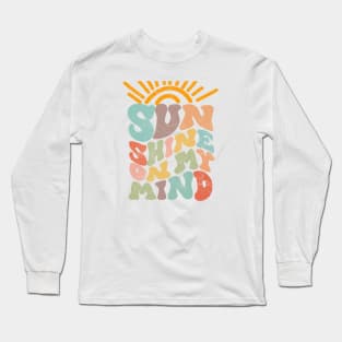 Sunshine on my mind, pastels, retro, vintage, summer Long Sleeve T-Shirt